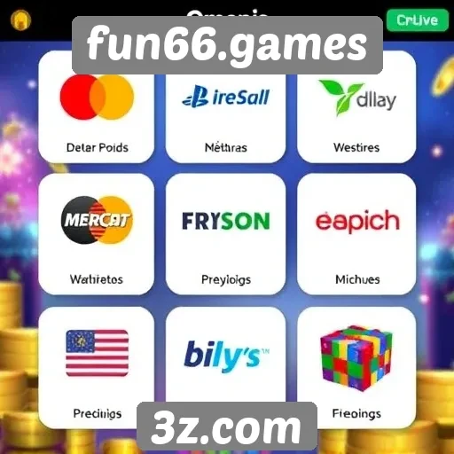 Exploração de métodos de pagamento no fun66.games